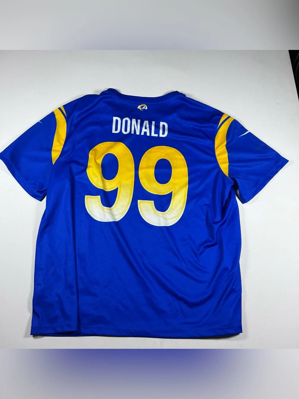 Nike Men's Los Angeles Rams Aaron Donald #99 NFL Jersey Blue Yellow Size 3XL